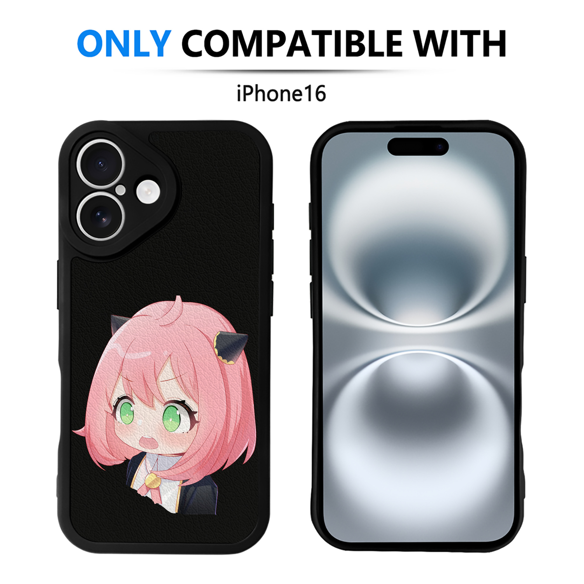 （画像用） SPY×FAMILY间谍家家酒 【iPhone 16シリーズ対応】シリコンスマホケース（レザー調） 材質：シリコン